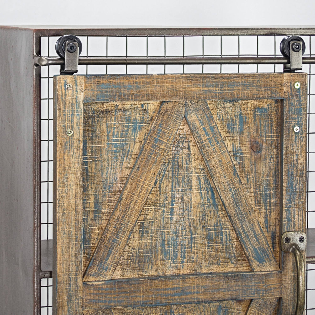 Brown Farmhouse Wall Shelf B552740