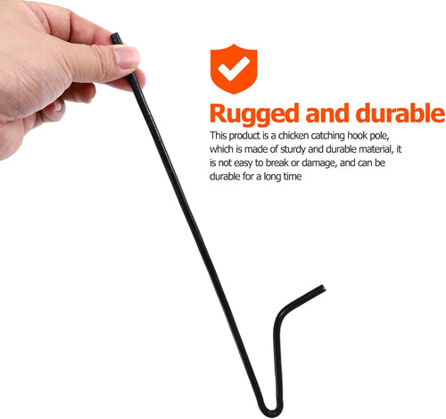 1pc Chicken Catcher Hook Pole Rod Pack of 2 X313552