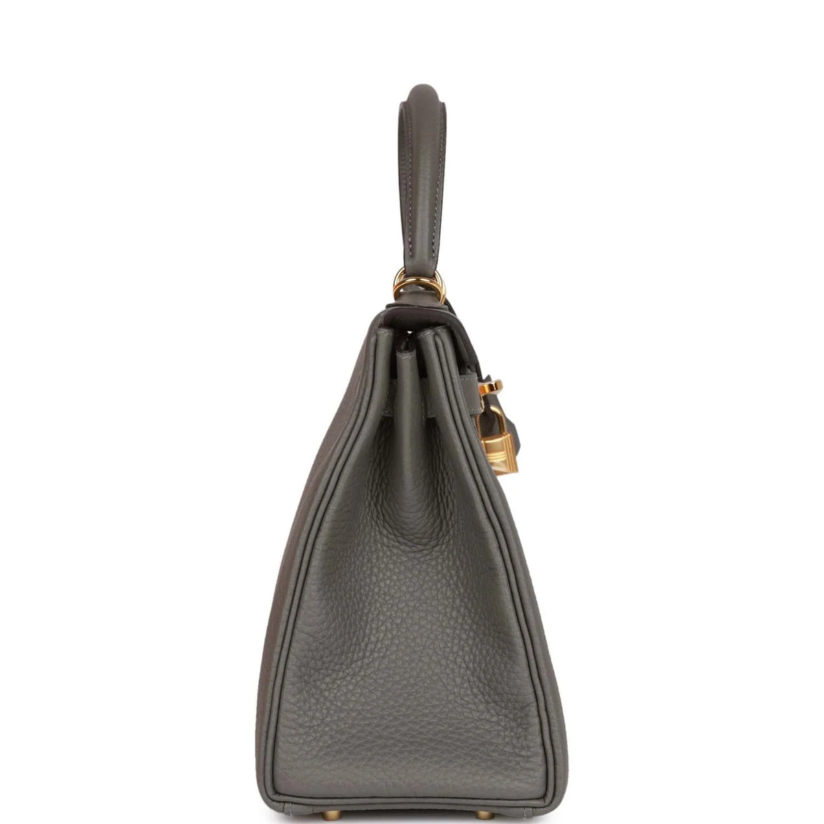 Kelly Retourne 28 Gris Meyer Clemence Gold Hardware E362