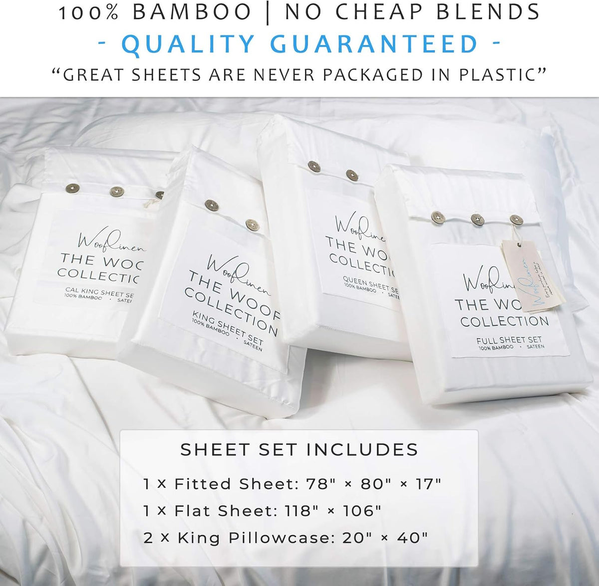 100% Bamboo 4pc Sheet Set (California King) P32502