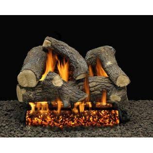24x22 Gas Logs with Double Manual Safety Pilot Burner Tube K107