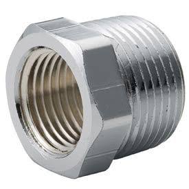 1/2 x 3/8 Hex Bushing NPT Male x Female Brass Pipe Fitting, Pkg Qty 25 X8153
