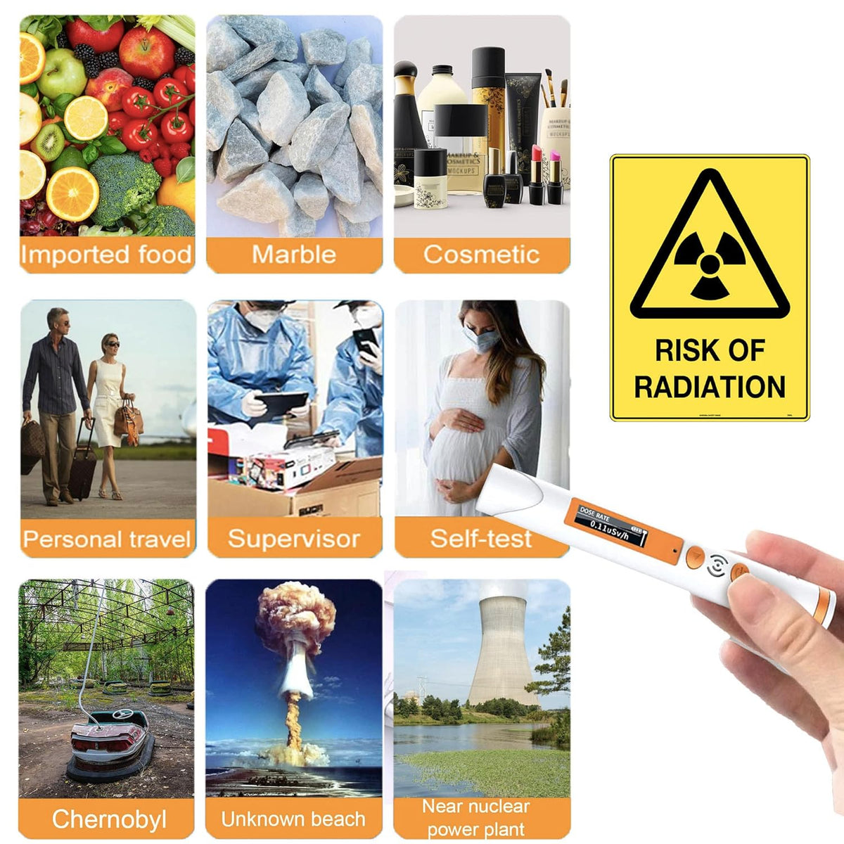 Personal Radiation Detector GM Tube Radiation Meter Q346