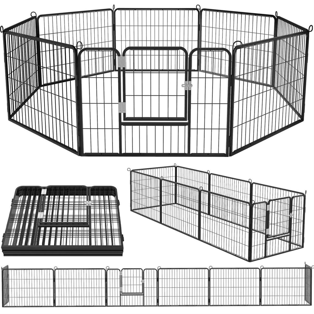 Heavy Duty Metal Dog Playpen 32 Width K94445