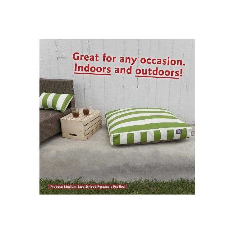Vertical Stripe Rectangle Dog Bed X959