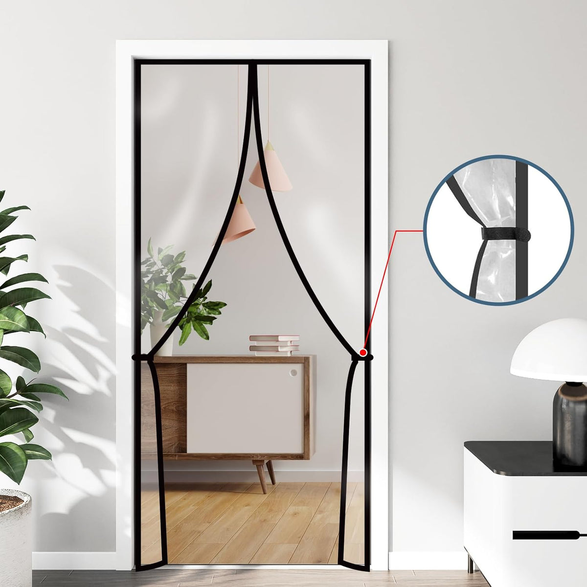 Magnetic Thermal Insulated Door Curtain, Fits Doors Up to 34" x 80" U44416