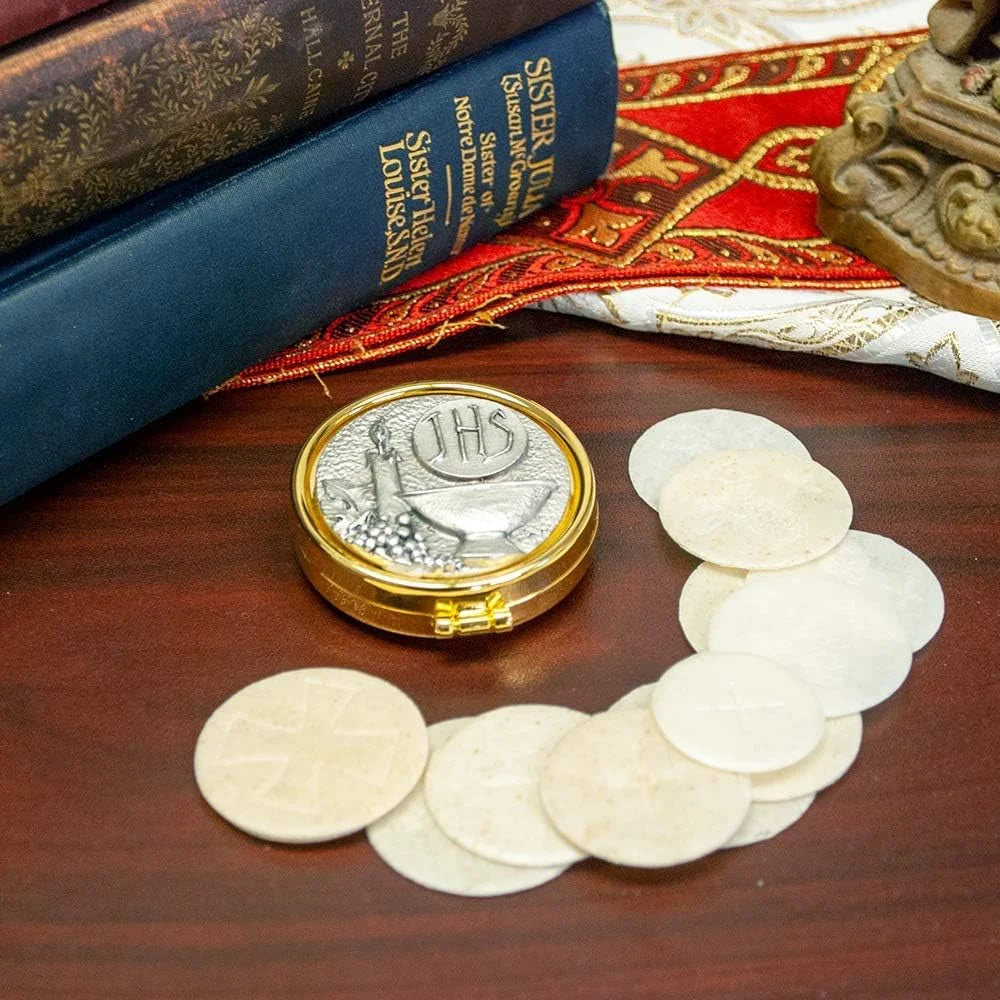 2 Sizes Pewter Communion PYX F57323