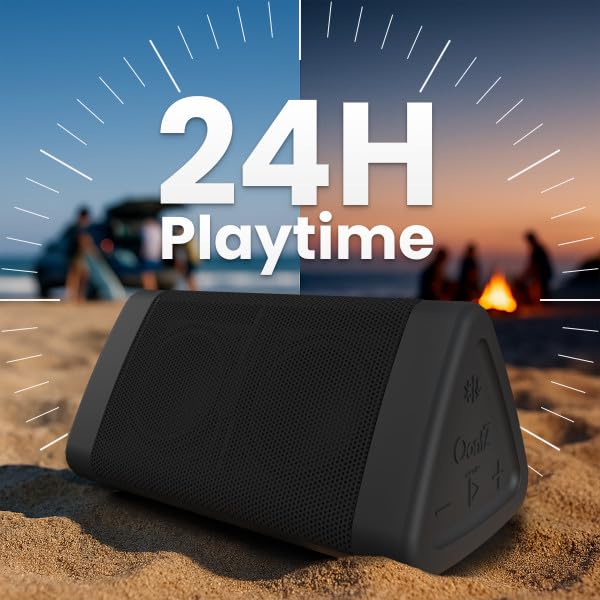 Portable Bluetooth 5.4 Speaker, 12W, 24-Hr Battery, IPX5 Water-Resistant, Black N142950