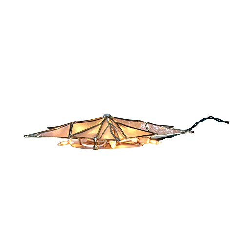 10-Light 12-Point Capiz Star Treetop L544927