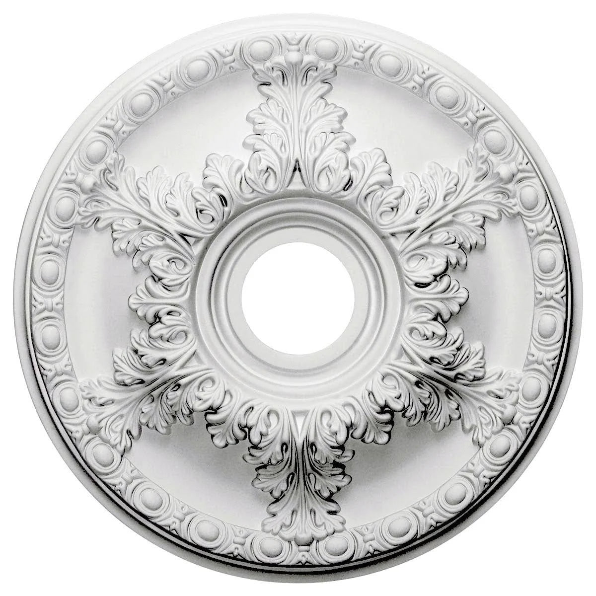 18x22OD x 3 1/2x22ID x 2 1/2x22P Hand-Painted Copper Penny Ceiling Medallion R241061