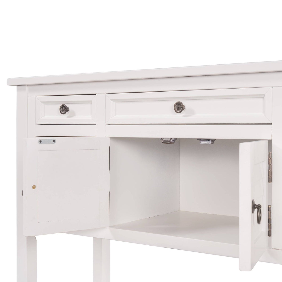 Blue 7 Drawer Console Table with Cabinet I60613