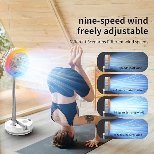 8" Portable Fan Battery Operated Foldable Fan H643828
