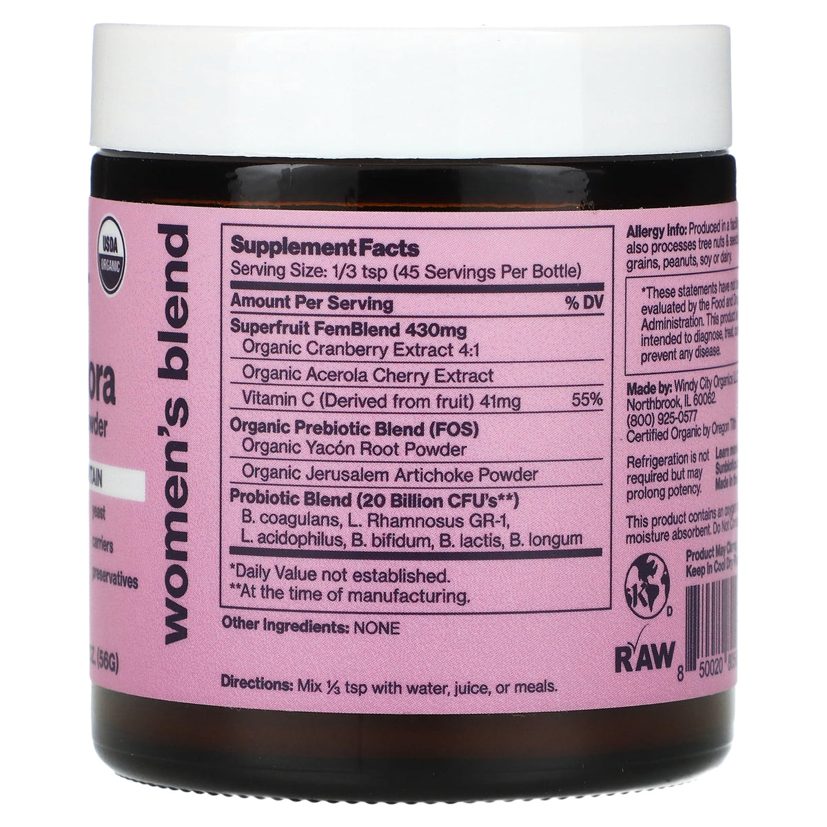 Probiotic & Prebiotic Powder 2 oz B687