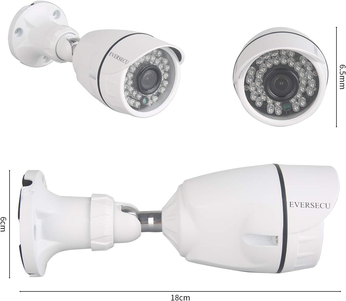 4 Channel 1080P DVR Security Camera System with 4 Weatherproof Cameras L590363