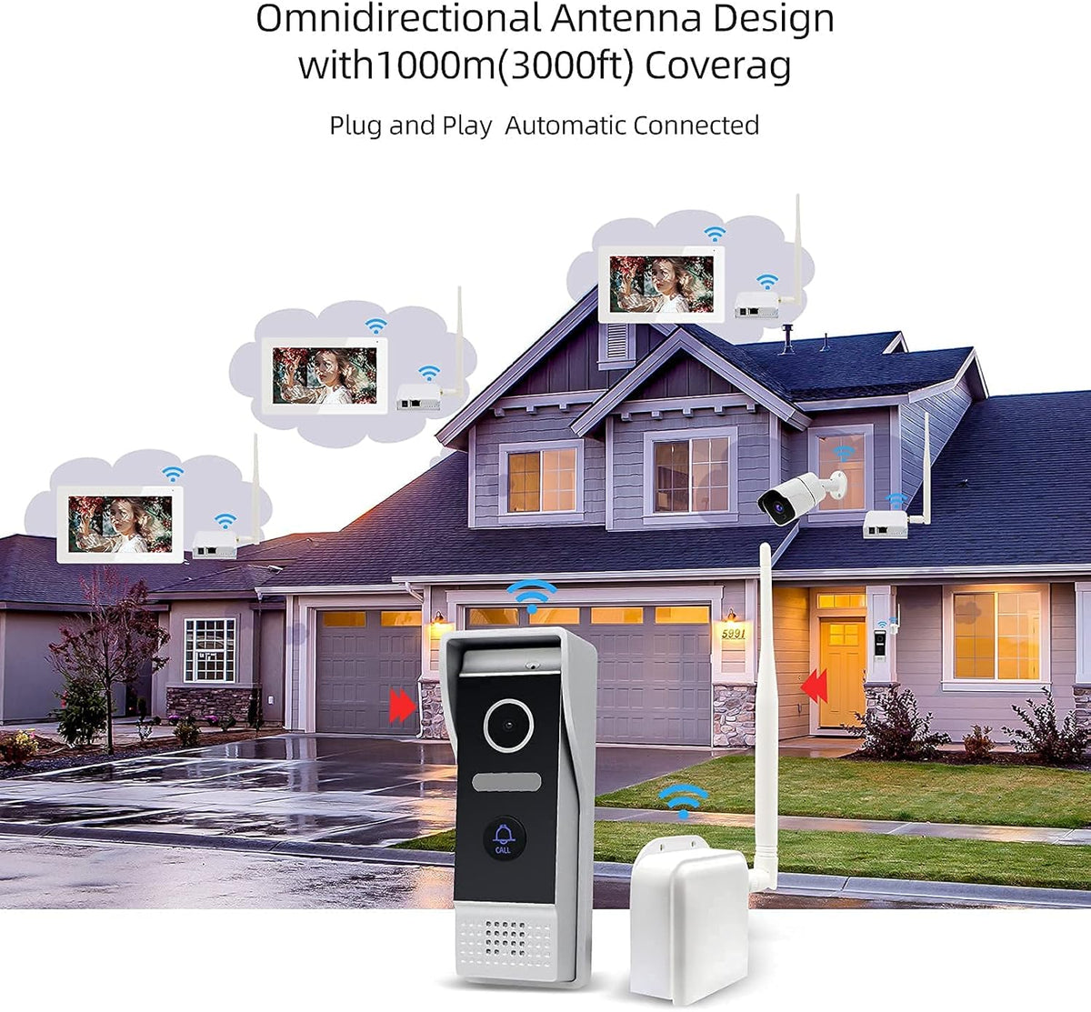 1000M WiFi Signal Extender Wireless Bridge Router W1334