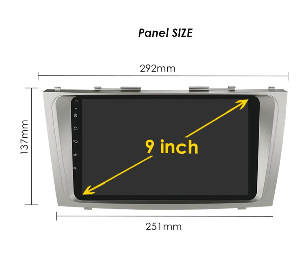 9 Touch Screen 2+32GB GPS Navigation Android 12 Car Stereo Radio W424