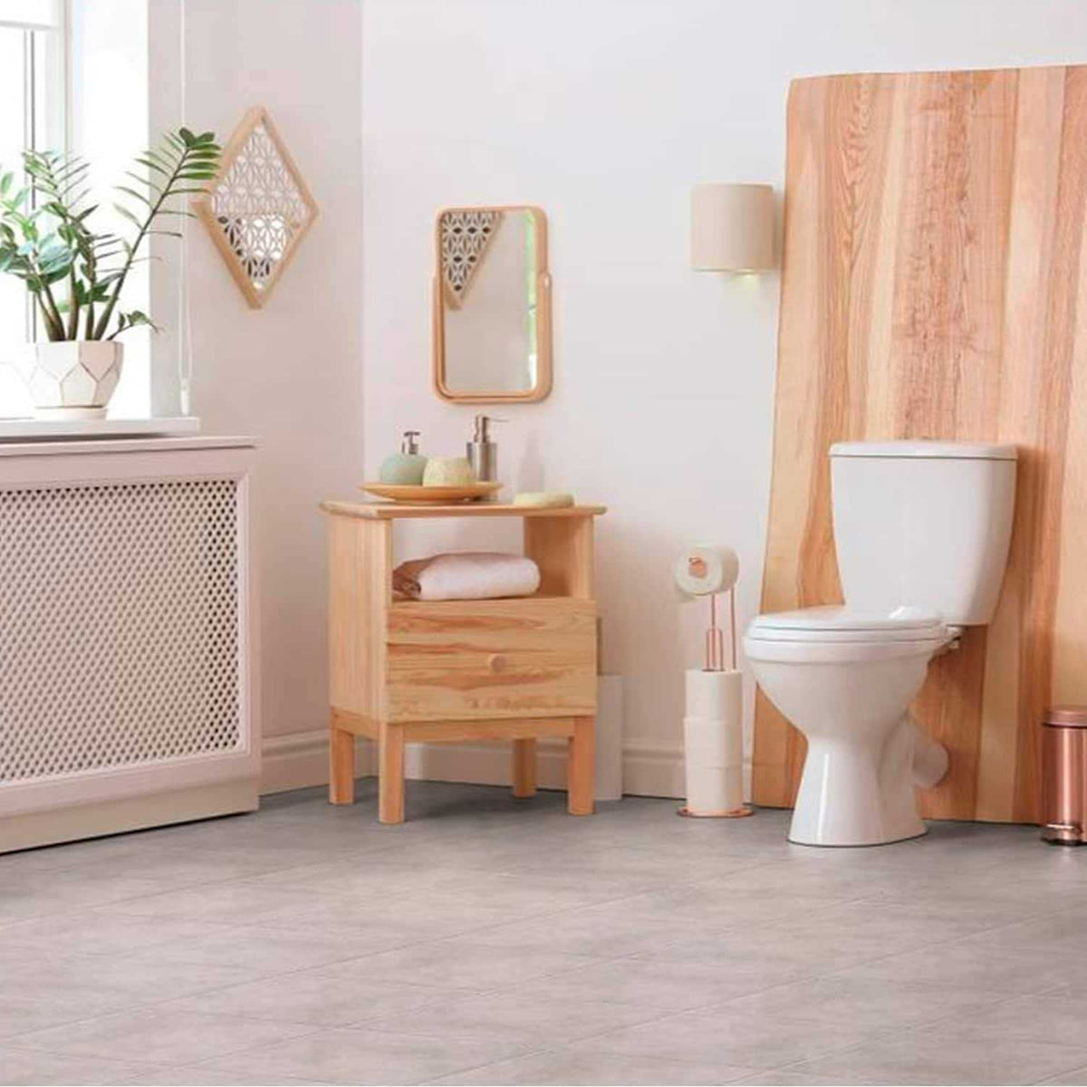 Gray 12-in x 12-in Glazed Ceramic Floor and Wall Tile T6374