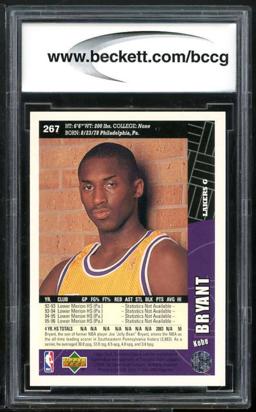 1996-97 Kobe Bryant Rookie Card W29269