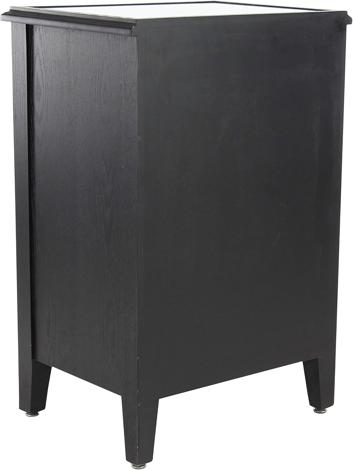Black Wood and Metal Side Cabinet J647