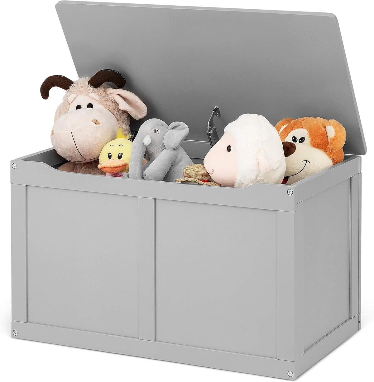 White Wooden Kids Toy Storage Chest Organizer B6719