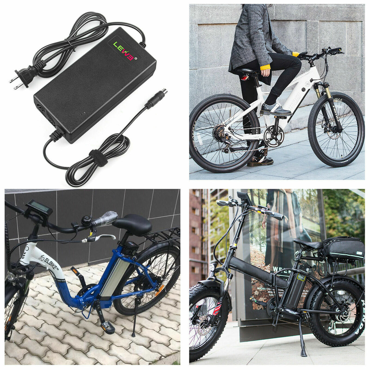 67.2V 2A T Plug Charger for 60V Li-ion Battery Electric Scooter E-bike Bicycle K2336