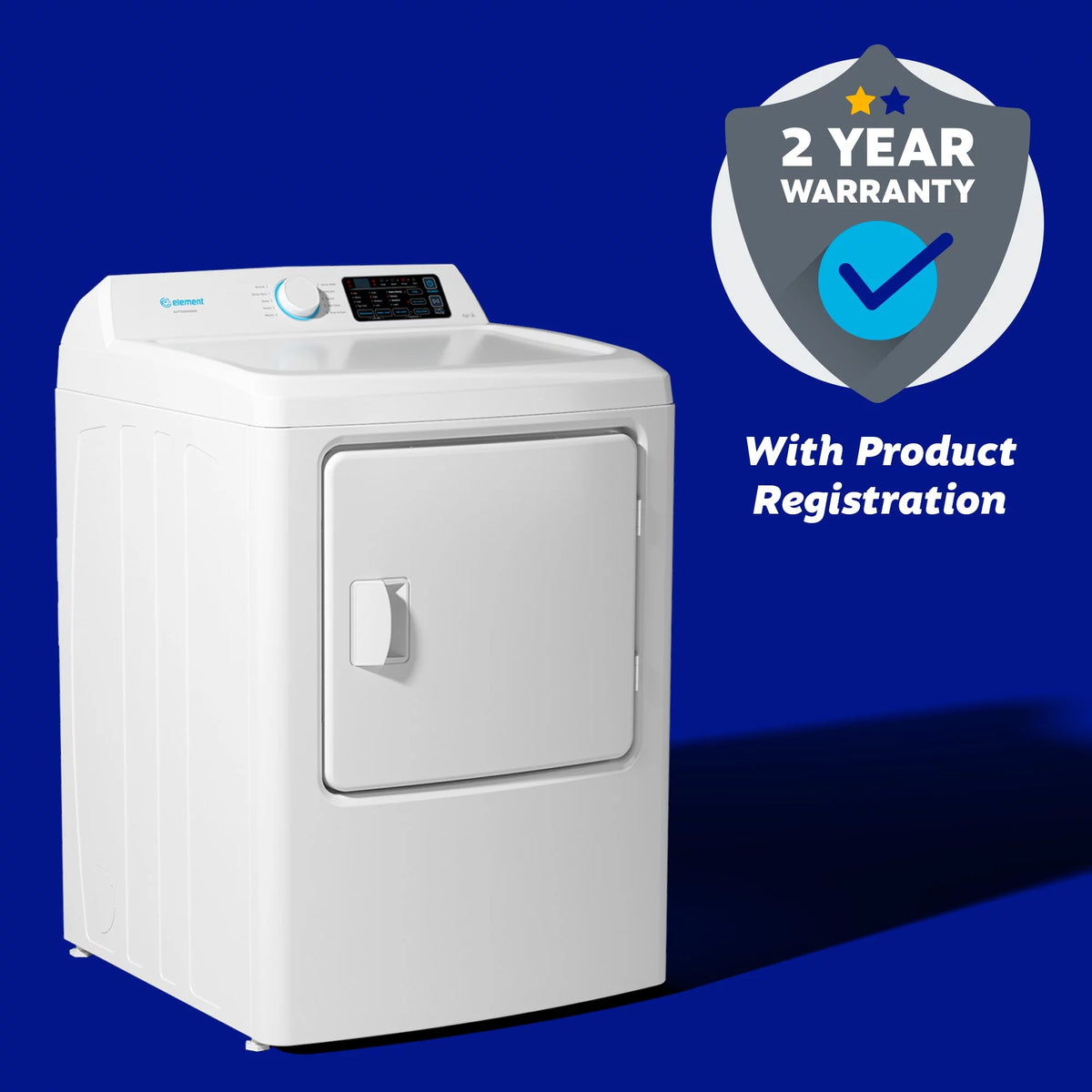 6.7 cu. ft. Front Load Gas Dryer in White Q87276