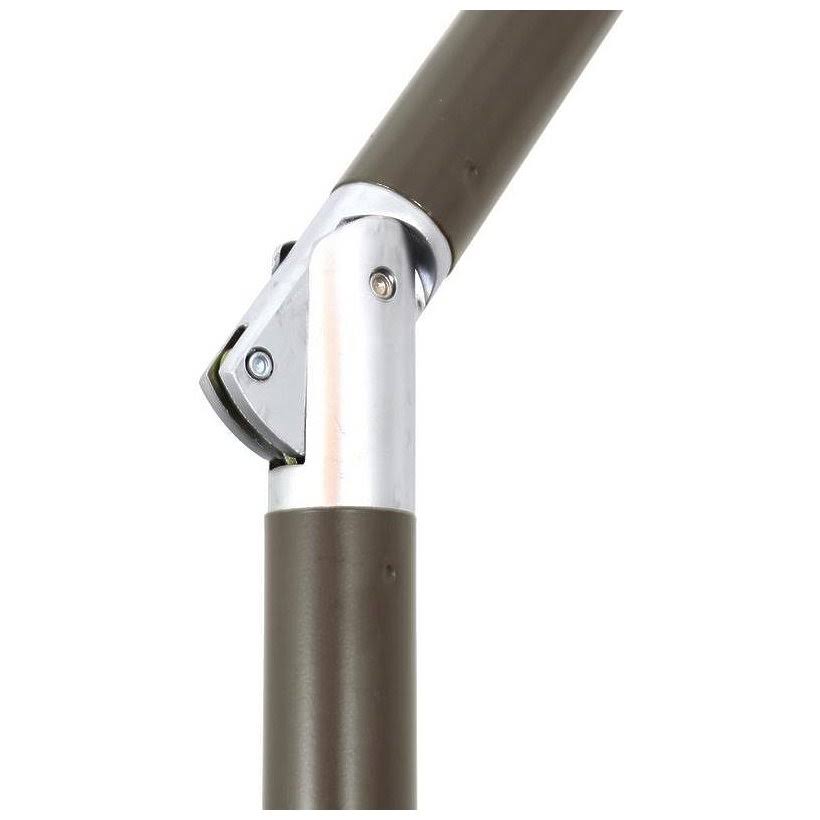 Bronze Aluminum Pole Patio Umbrella with Push Button Tilt Crank Lift O224123