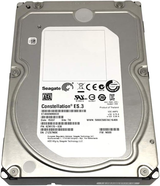 4TB 7200RPM 128MB Cache SATA 6.0Gb/s 3.5inch Enterprise Hard Drive Pack of 2 F7934