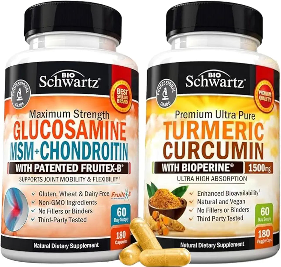 Glucosamine Chondroitin MSM Turmeric Curcumin Joint Support Supplement O96339