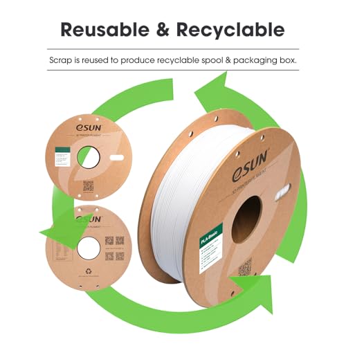 Cold White PLA Filament 1.75mm 1KG Spool 4 Spools H34642