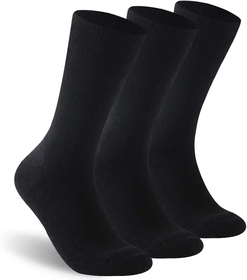 Merino Wool Non-Binding Crew Socks 3 Pairs R8519