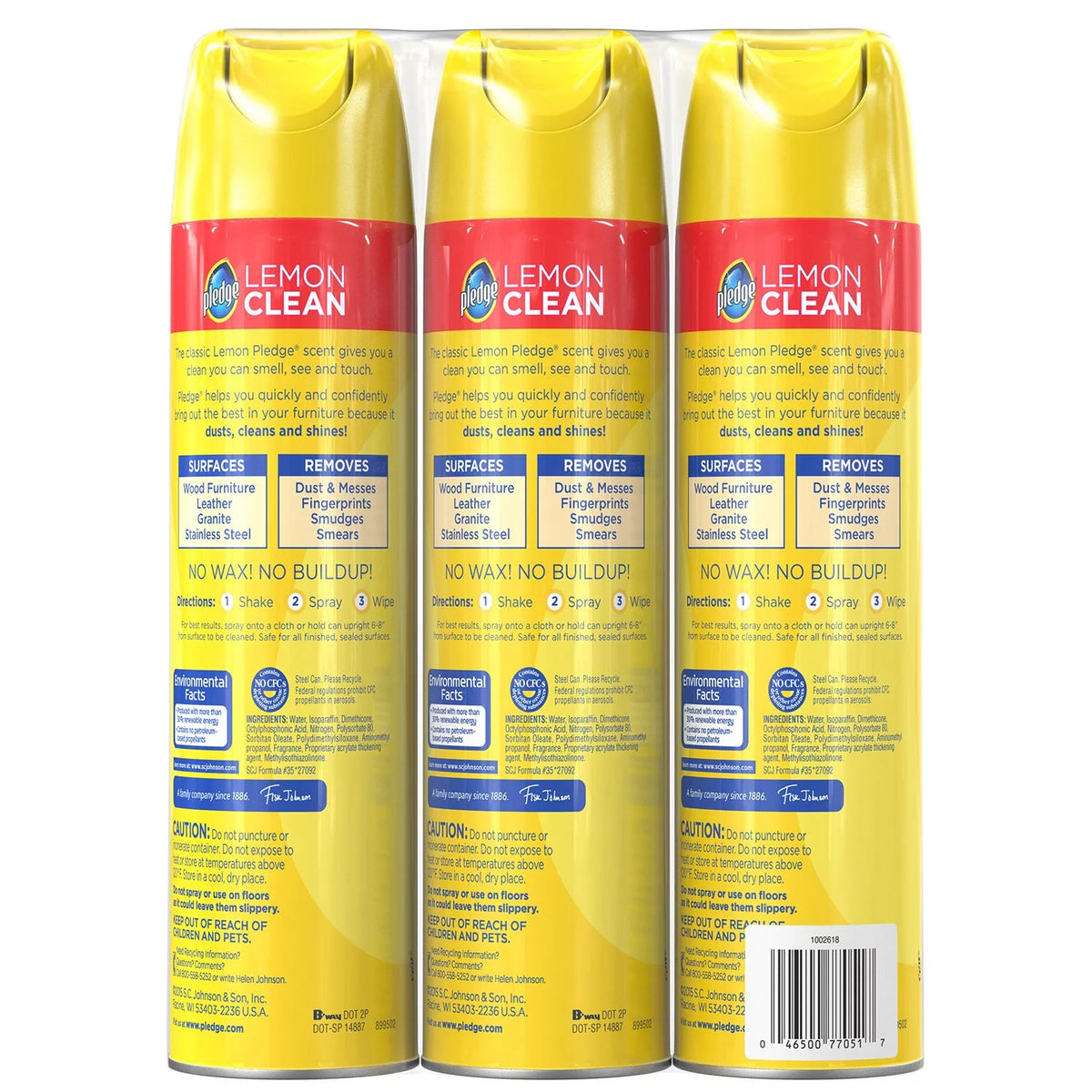 Lemon Furniture Spray 14.2oz 3pk L379088
