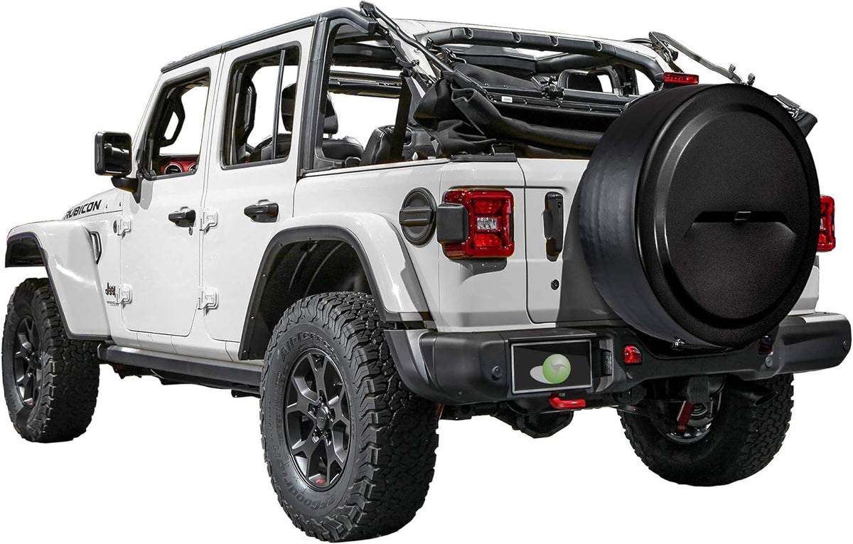 32 Black-Textured Rigid Tire Cover with Back-up Camera J41209