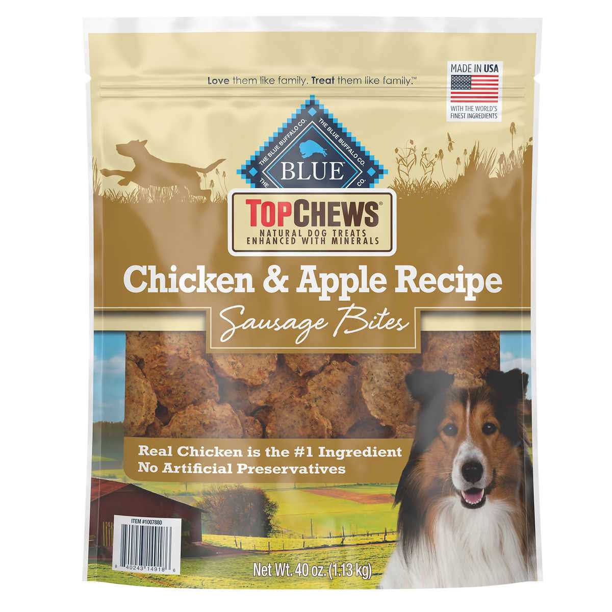 Chicken & Apple Recipe Natural Dog Treats Y3342