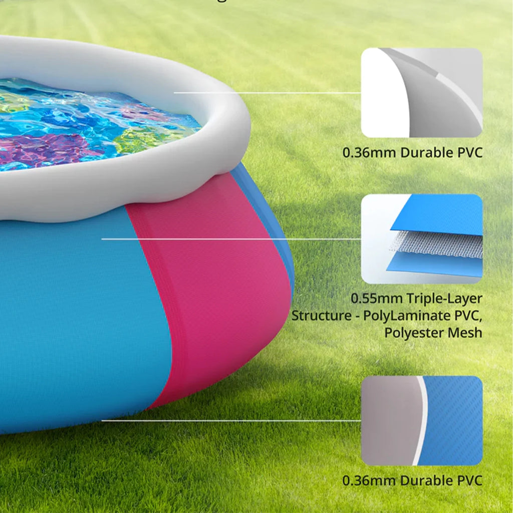 10ft x 30in Inflatable Swimming Pool L891042