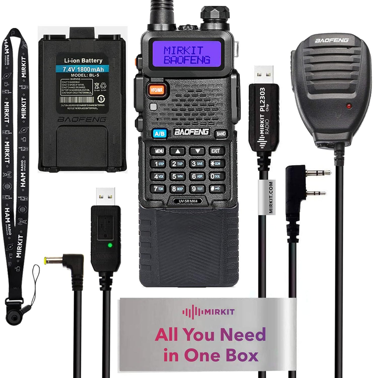 8 Watt Two Way Radio with 1800 mAh Battery I21315