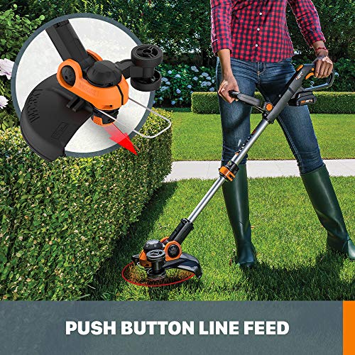 20V Cordless String Trimmer & Edger with Battery and Charger B6033