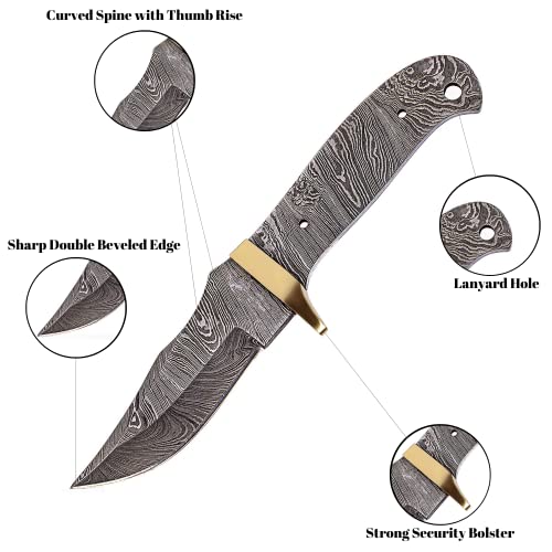 10 Inch Hand Forged Damascus Steel Knife Blank I998350