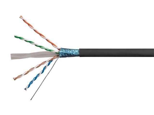 Cat6a Ethernet Bulk Cable, Solid, 550Mhz, Ftp, CMR, Pure Bare Copper Wire N701058