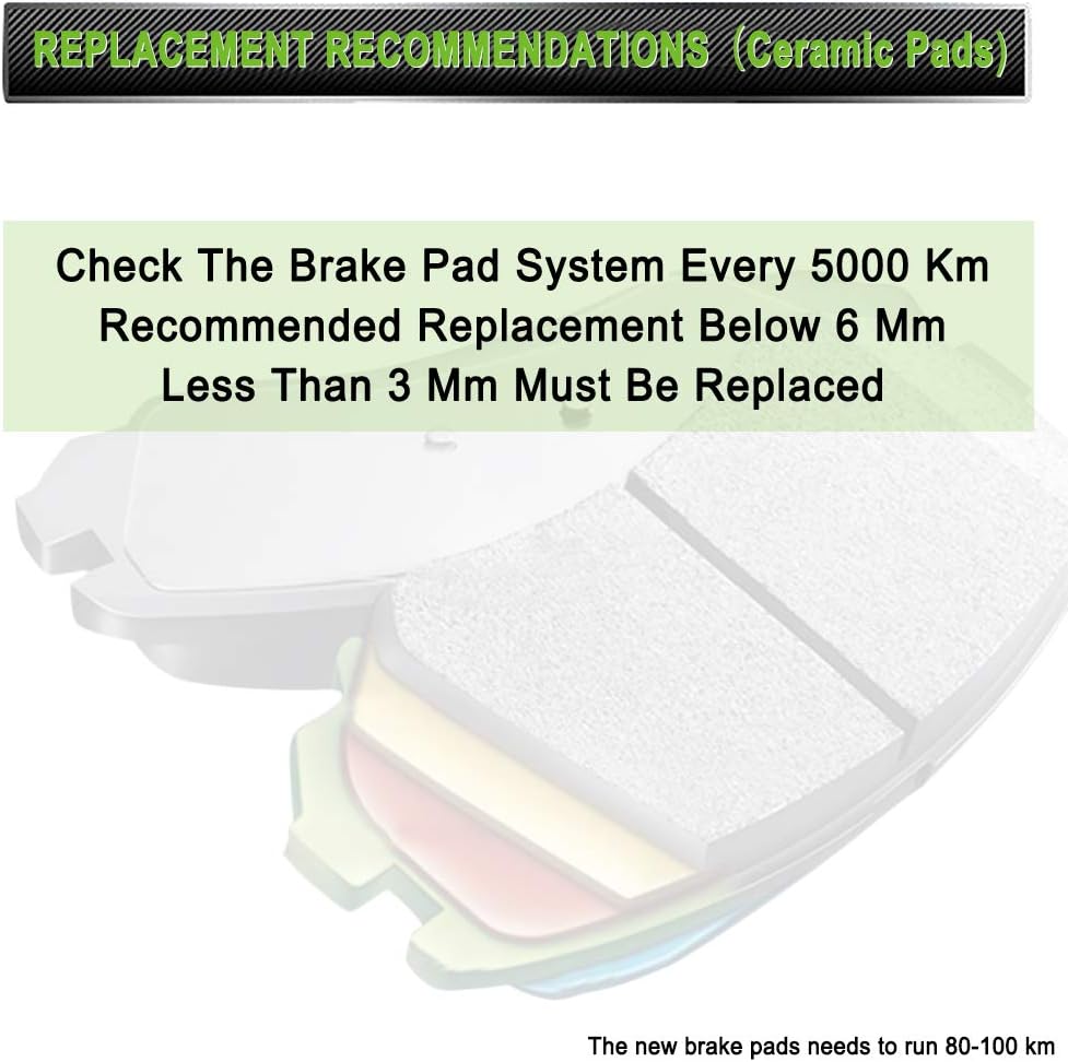 8pcs Ceramic Brake Pads Set T825
