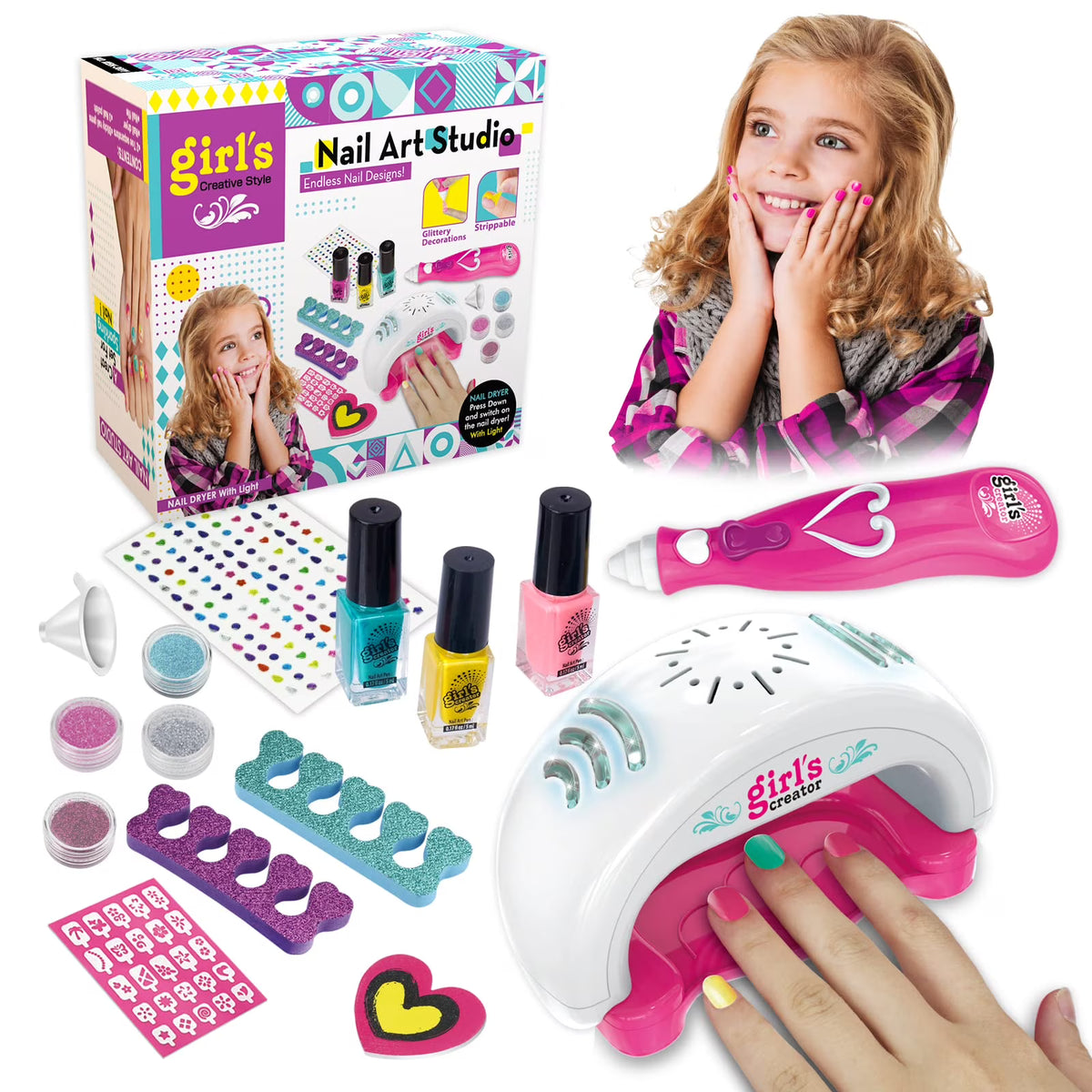 Kids Nail Polish Kit for Girls H71534