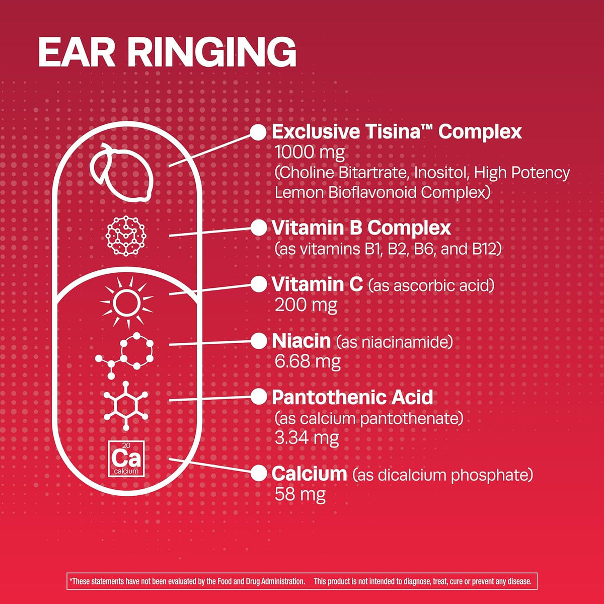 150 Caplets Ear Health Vitamins N8912