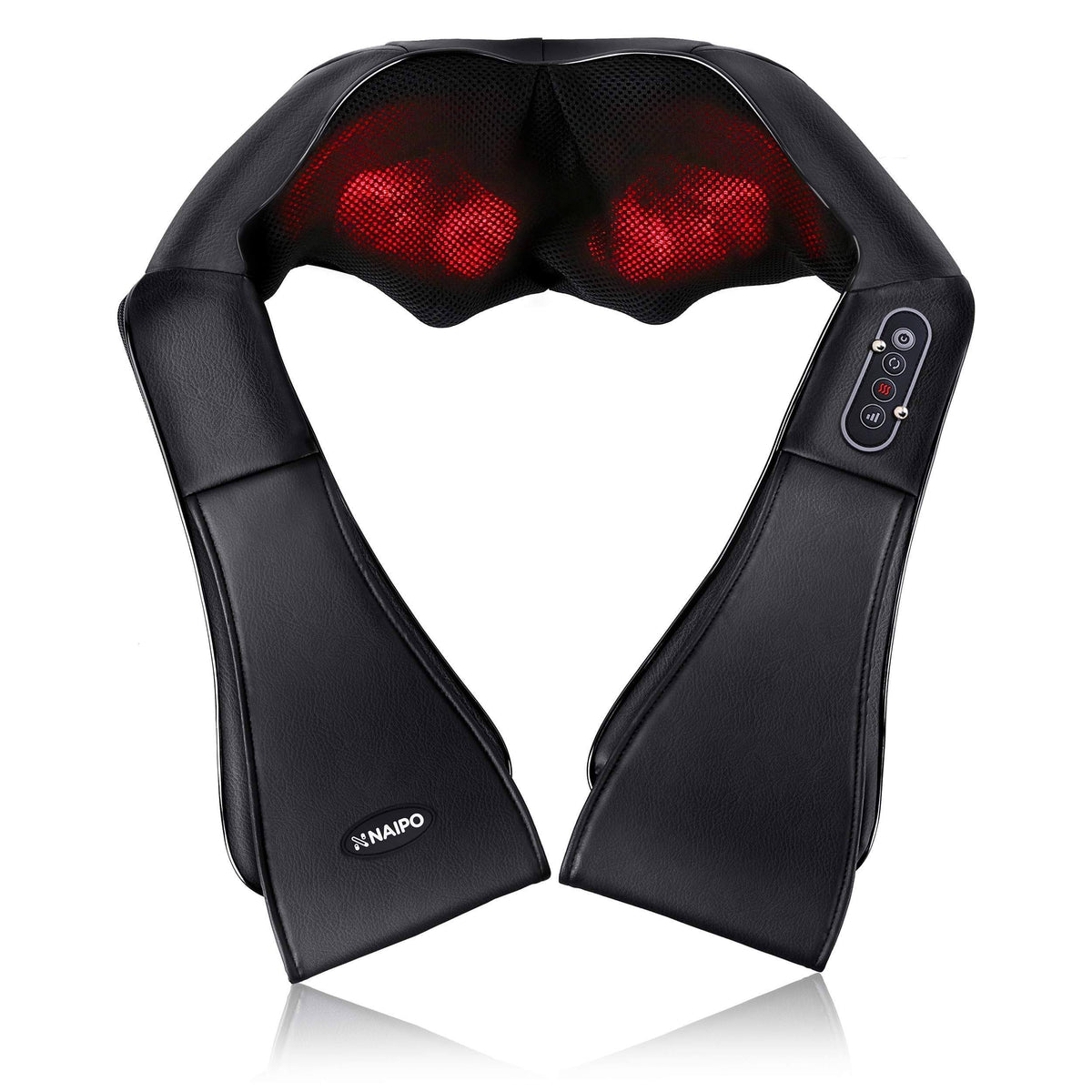 Shiatsu Back Neck Shoulder Kneading Massager with Heat D541726