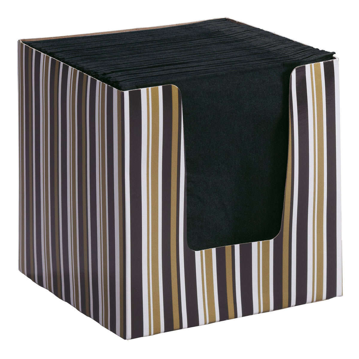 Black 2 Ply Beverage Cocktail Napkin R182093