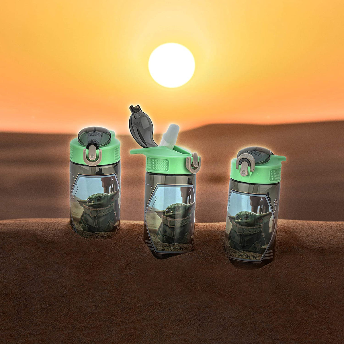 Leak-Proof Plastic Water Bottle 2pc Set C996871