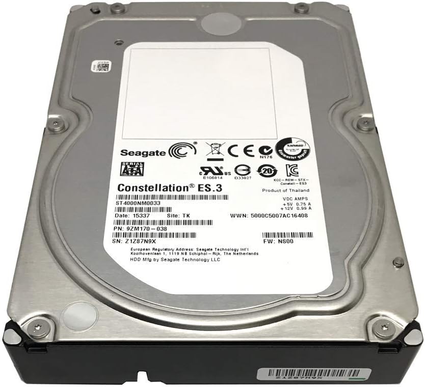 4TB 7200RPM 128MB Cache SATA 6.0Gb/s 3.5inch Enterprise Hard Drive Pack of 2 F7934