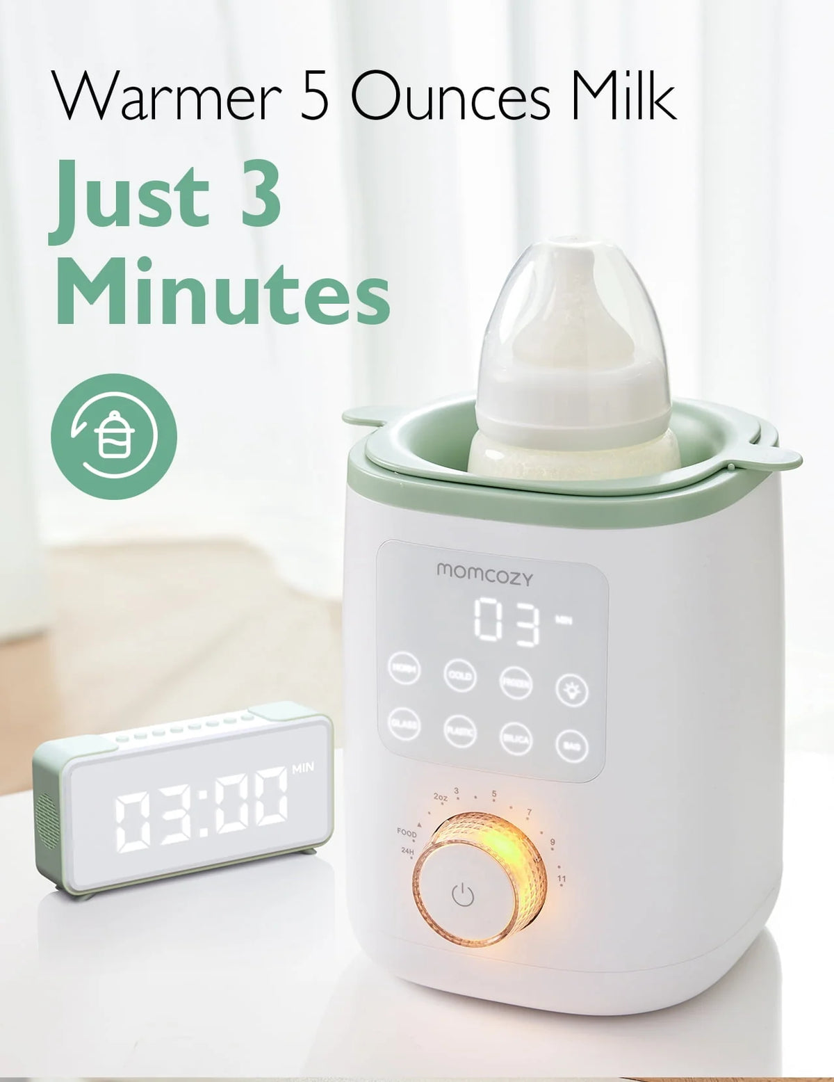 6-in-1 Baby Bottle Warmer with Steam Sterilizer Z3380