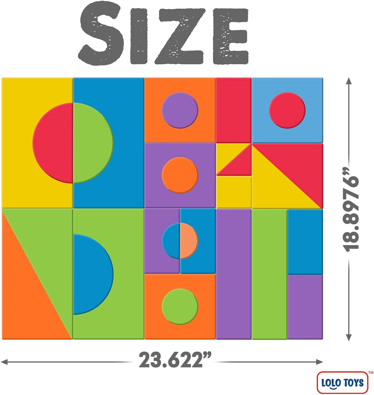30 Piece Giant Jumbo Building Blocks for Toddlers X3894