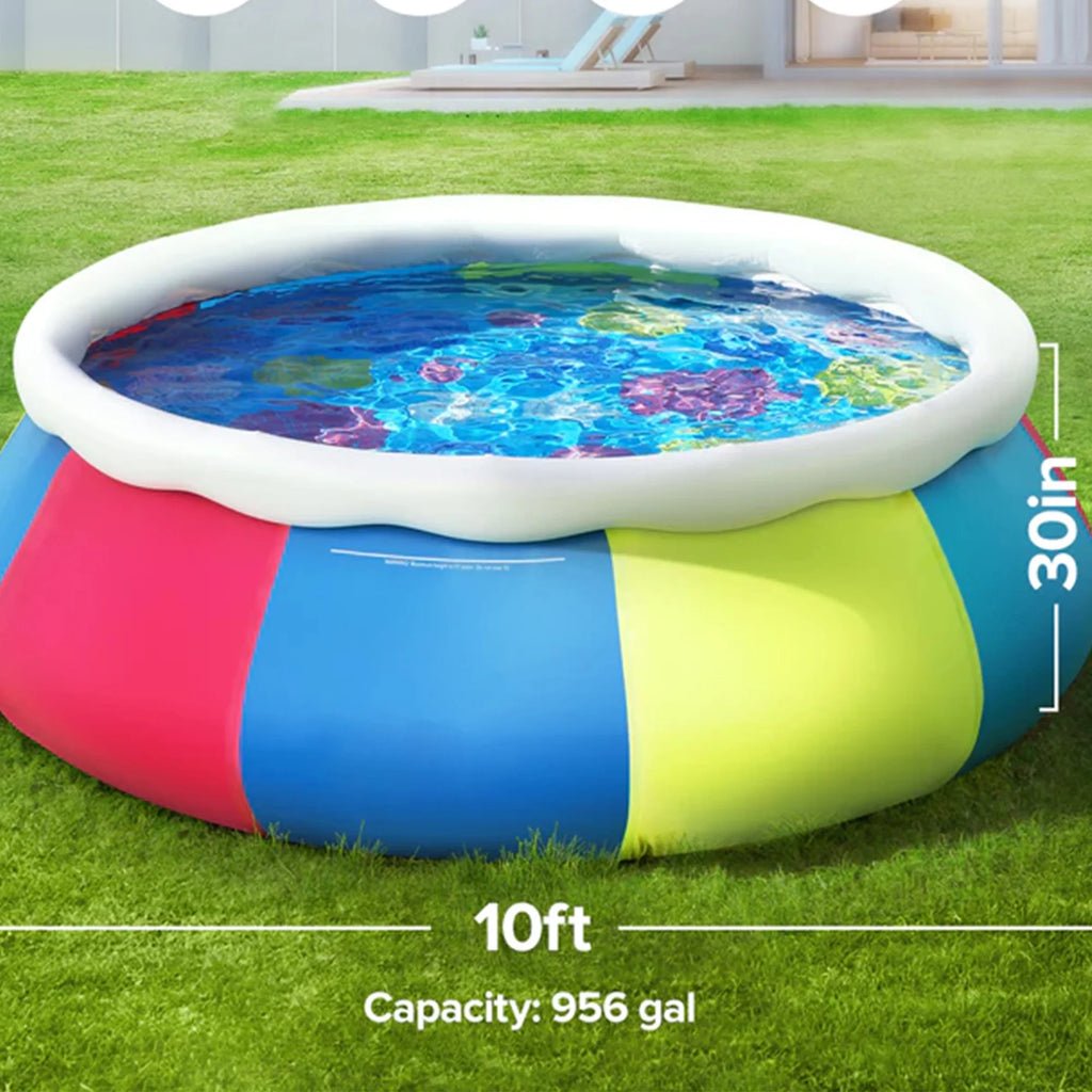 10ft x 30in Inflatable Swimming Pool L891042
