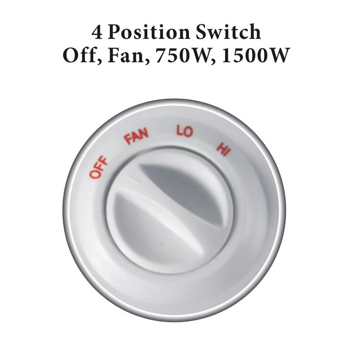 Portable Oscillating Fan Heater with Thermostat Q6116